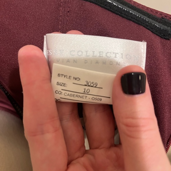 NWT Dessy Collection Crepe Dress Size 10 - Picture 6 of 8